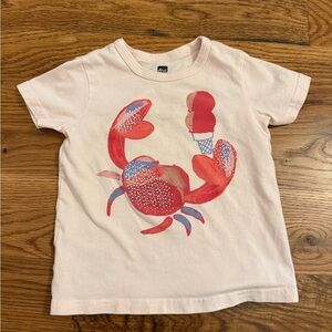 Beach Day Crab Baby Tee Tea Collection baby 18-24 months